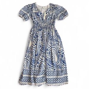 Blue and White Cottagecore Dress NWT